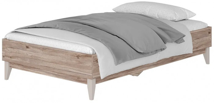 Кровать Скандика КР-09 1,2м, Дуб смоки