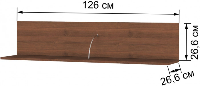 Модульная гостиная Ливорно, набор 2, Орех донской