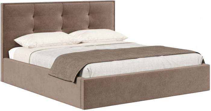 Кровать с подъёмным механизмом 1600 Римини, какао 019