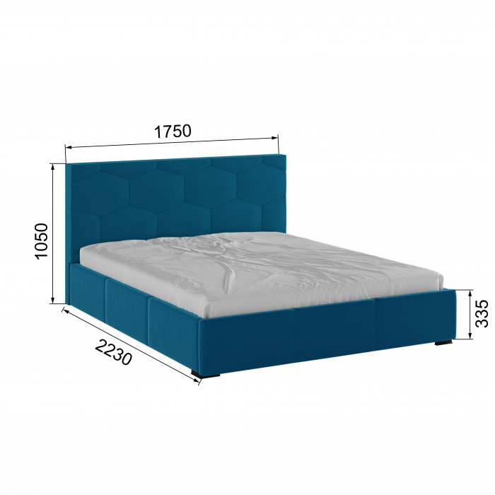 Манука Кровать интерьерная 160 атлантида, ПМ