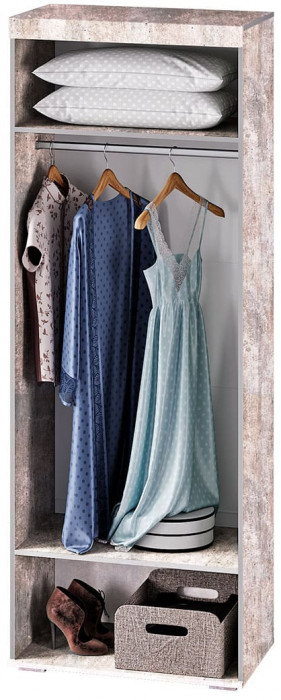 "Инстайл" ШК-29 метрополитан грей/белый (замена на бетон/белый)