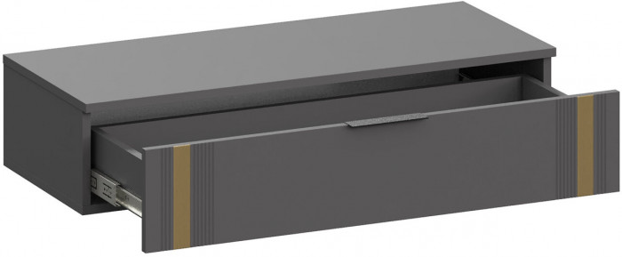 Модульная Прихожая Эмэ, набор №9, Графит/Графит золото, Simple 27