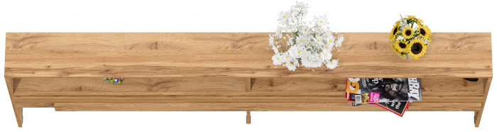 Ксения Прикроватный блок, цвет дуб вотан, ШхГхВ 21,6х221,6х72 см.