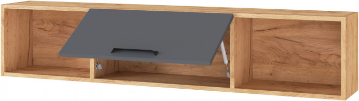 Модульный Офис Квартет-13, композиция 4, Дуб крафт золотой/Графит серый