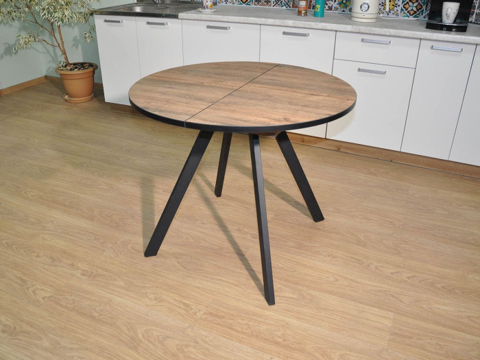 Обеденная группа Нарди / Стул Х 4 шт. / Дуб Веллингтон/черный / бид 08