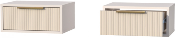 Тумба навесная №1 Кэт-3, Кашемир/Тирамису матовый