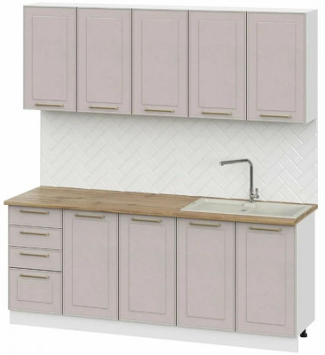 кухня Милена 2,0м белый/шампань