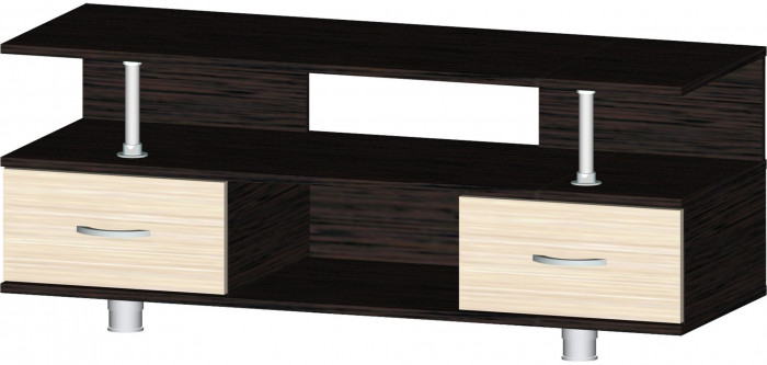 Тумба TV_А (Белый, Дуб сонома светлый)