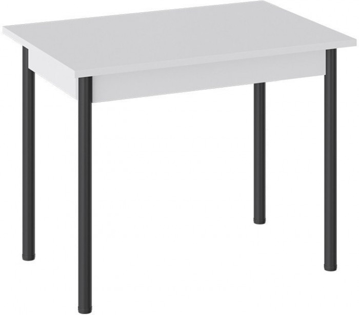 Родос Тип 1 стол с опорой d40 (Белый муар/Ателье темный)