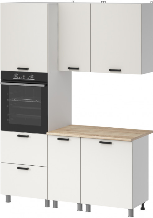 МК Аленушка 1,6м ПД Лаванда Молочный,скоба черный,сонома