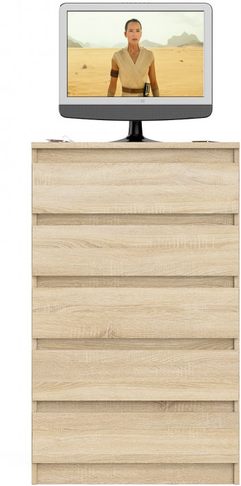 Мори Комод МК700.5, цвет дуб сонома, ШхГхВ 70,4х41х114 см.
