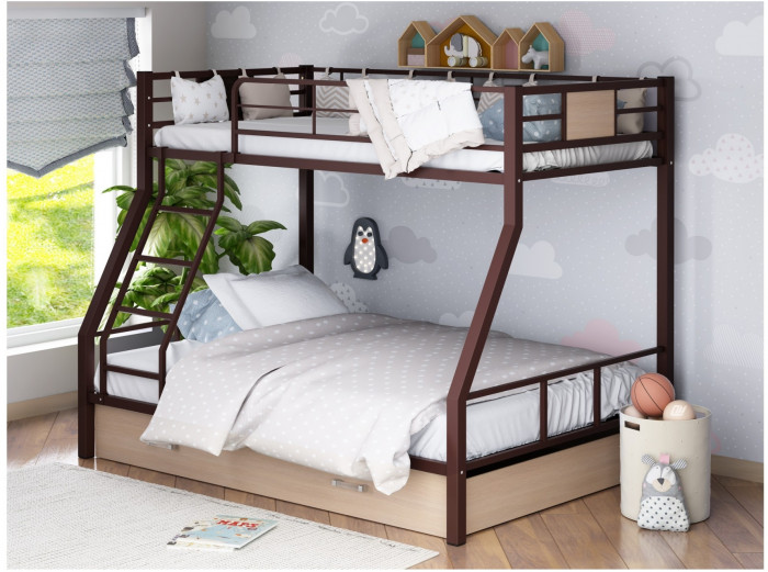 Двухъярусная кровать Гранада-1Я (Слоновая кость, Крем)