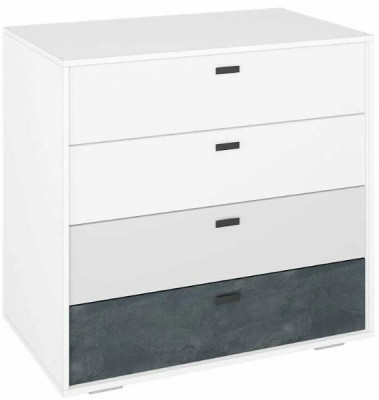 мс для детской Накки КМ-900 белый/белый+серый+угольный камень