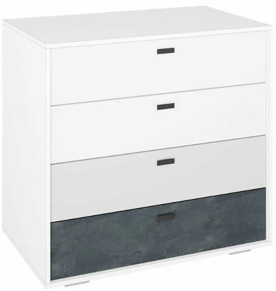 мс для детской Накки КМ-900 белый/белый+серый+угольный камень