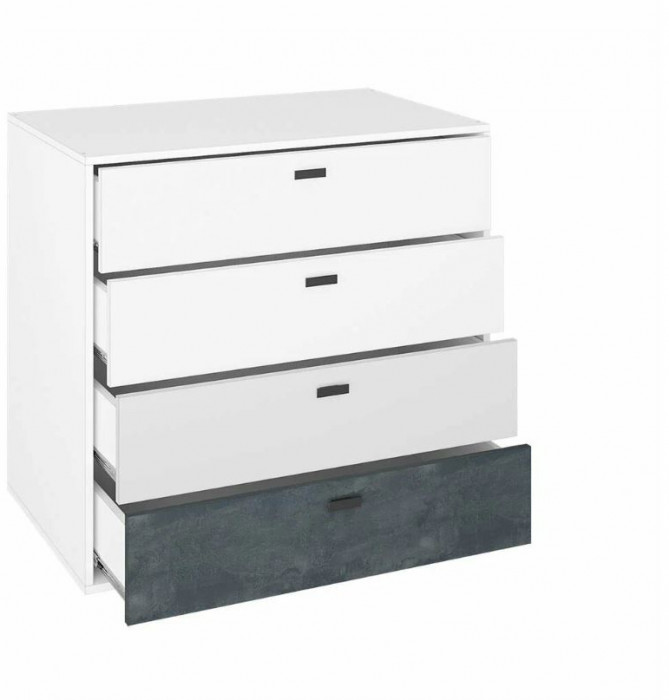 мс для детской Накки КМ-900 белый/белый+серый+угольный камень