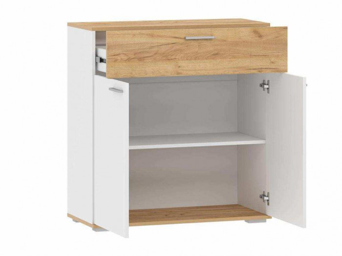 НМ 013.77 Тумба Санти Белый/Дуб крафт золотой