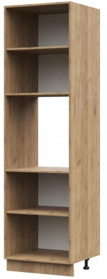 ШПМД 600 корпус шкаф-пенал напольн с нишей под духовку, микровол (600х2136х570) ПВ дуб крафт золото