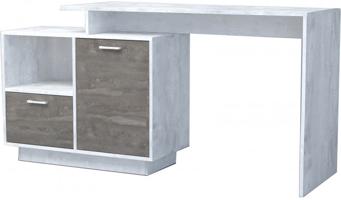 Эго Стол Ст-2 ПД (Глянец Белый/Дуб Крафт Золотой)