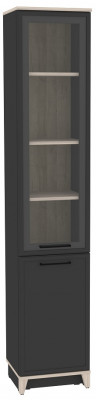 Шкаф книжный Аурелио 10, антрацит