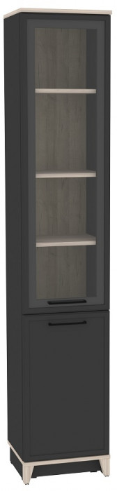 Шкаф книжный Аурелио 10, антрацит