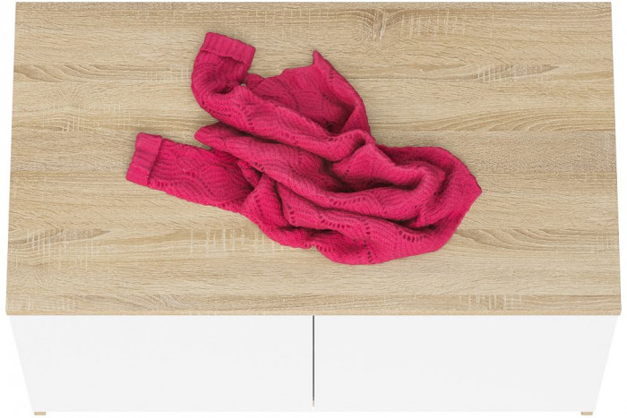 Мори Тумба/антресоль МА900.1, цвет дуб сонома/белый, ШхГхВ 90,4х50,4х54,6 см., подходит для шкафа МШ900.1