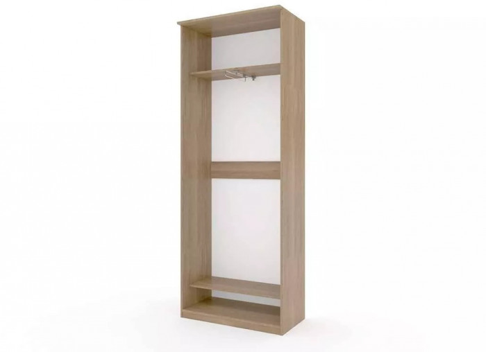 Шкаф купе Модерн 905х450 2-х дверный зеркальный с пескоструем №4 ясень