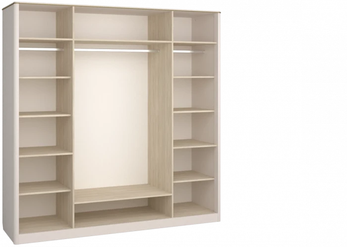 Шкаф для одежды четырехдверный "Тиволи" - Латте (лак)