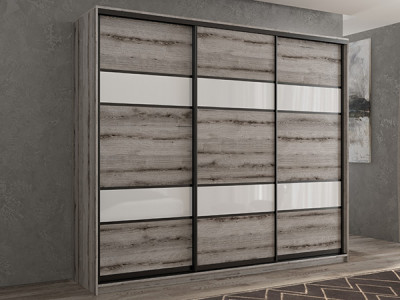 Шкаф-купе Кааппи 8 Эвок Окаменелый 260х60х230 см