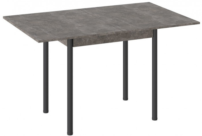 Родос Тип 2 стол с опорой d40 (Белый муар/Дуб Крафт золотой)