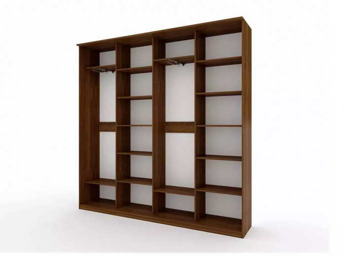 Шкаф купе Модерн 2362х450 4-х дверный 4-х секционный глухой венге/ясень