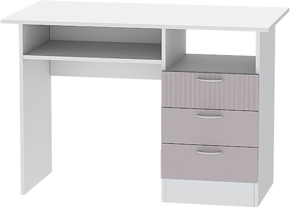 Детская комната Бриз МДФ, набор 6, Белый/Ирис (Полосы)