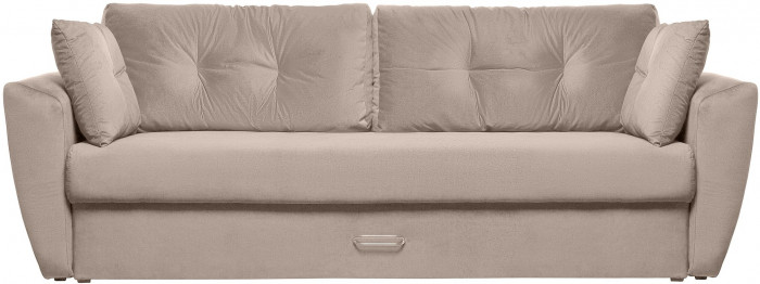 Диван-кровать Амстердам Люкс, 160х195, еврокнижка, независимый пружинный блок, велюр, бежевый