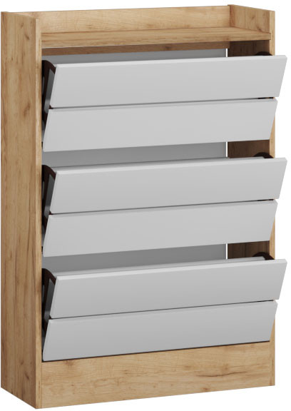 Ямайка Обувница ЯПТ-2 (700*1026*270) дуб крафт золотой/белый