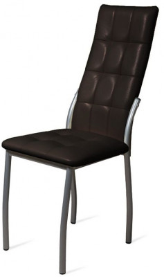 Стул Волна / Серебро/Борнео Умбер