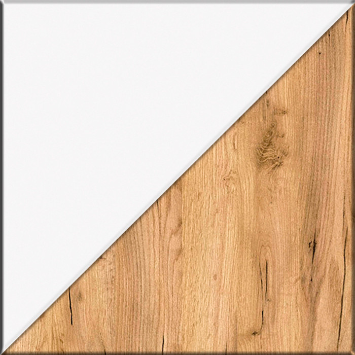 Октава Прихожая 35, цвет белый шагрень/дуб крафт золотой/фасады МДФ белый шагрень, ШхГхВ 194,2х35,4х197,6 см., универсальная сборка