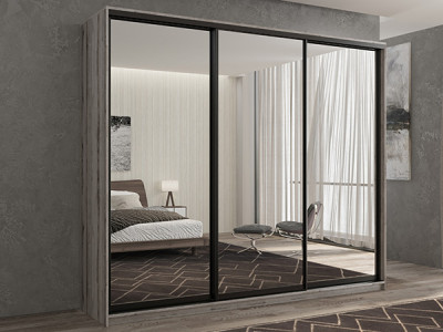 Шкаф-купе Кааппи 1 Эвок Окаменелый 260х45х230 см