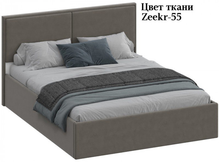 Кровать 140 с ортопед. основанием КР-430-М-14, Микровелюр Zeekr-55
