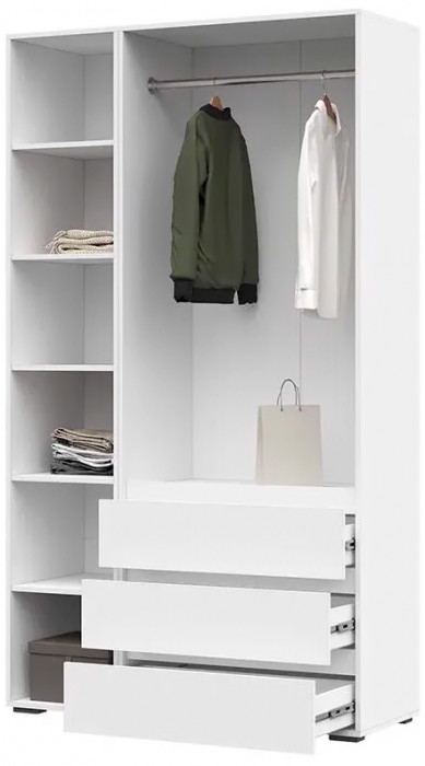 Хелен ШК 06 Шкаф 3х створчатый (1200х2080х460) белый/белый