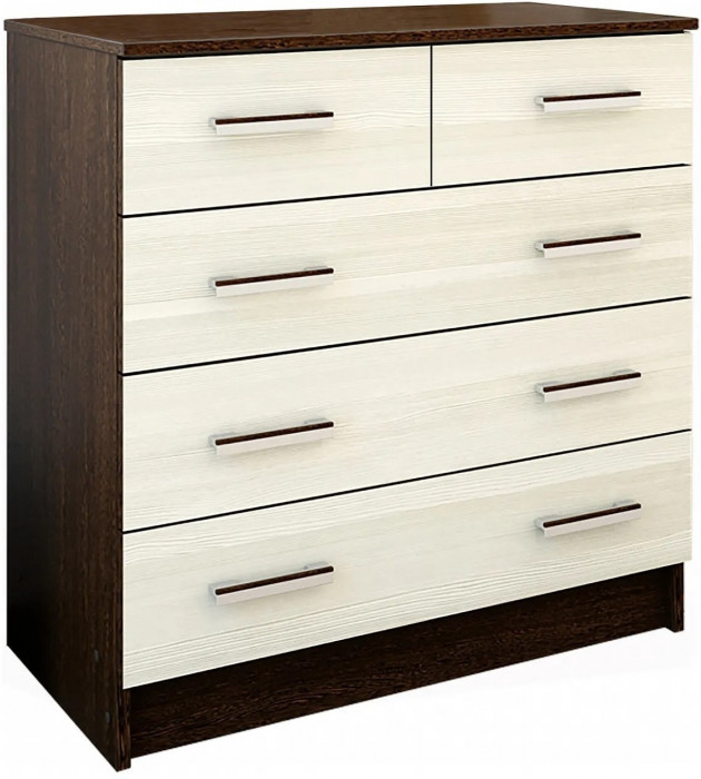 Комод К800 3/2 (Вотан / Белый гладкий)