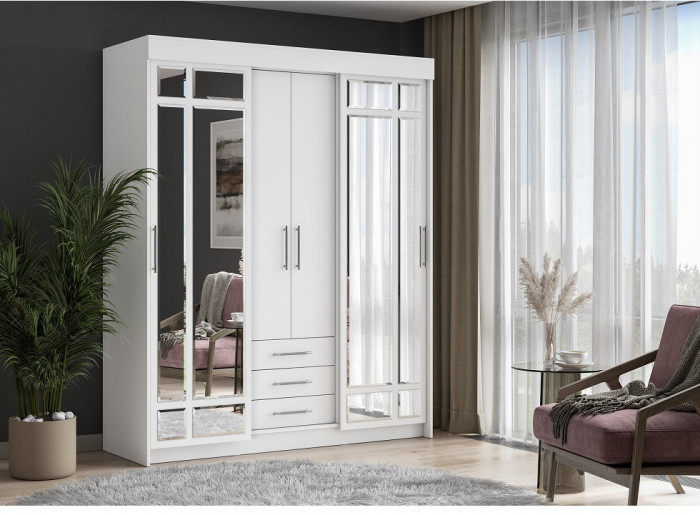 Шкаф-купе Фортуна, белый