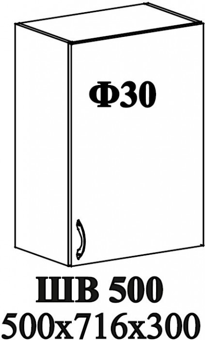 Ф-30 Катрин (ШВ 500, ШН 500, ШНМ 500) МДФ циркон