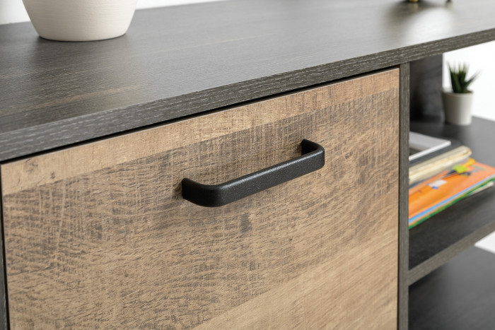 Трувор Гостиная 053, цвет дуб гранж песочный/интра, ШхГхВ 344,6х45,4х195 см., универсальная сборка