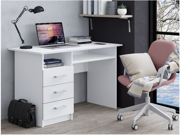 Стол письменный ПС-02 (с ящиками) (Венге / Ясень шимо светлый)