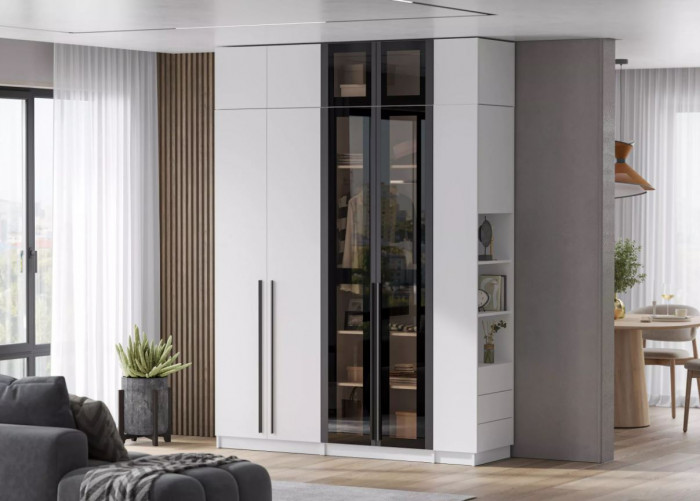 мс Берген АС-800 белое дерево/софт черный