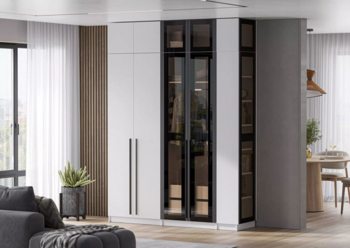 мс Берген АС-800 белое дерево/софт черный