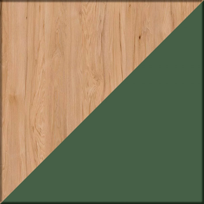 Стол компьютерный Комфорт 12.71 + кресло 103 серое, цвет гикори рокфорд натуральный/дымчатый зелёный, ШхГхВ 116,7х60,2х165,4 см., НЕ ун. сборка