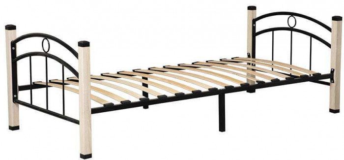 Скарлетт кровать односпальная 900 Дуб Сонома/черный