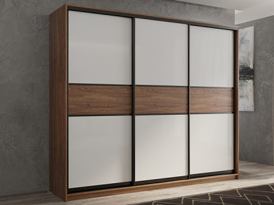 Шкаф-купе Кааппи 11 Морское Дерево Винтаж 210х45х230 см