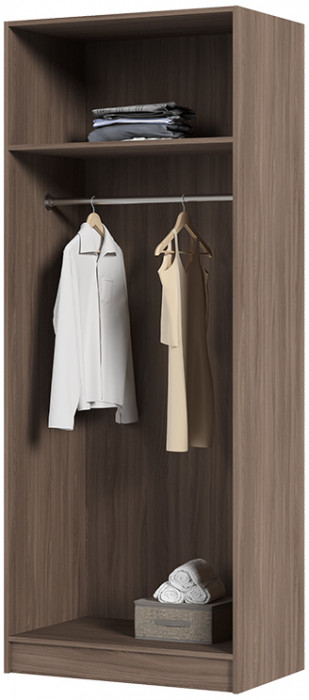 ШК 554 Бася ЛДСП шкаф скалка шимо темный/шимо светлый