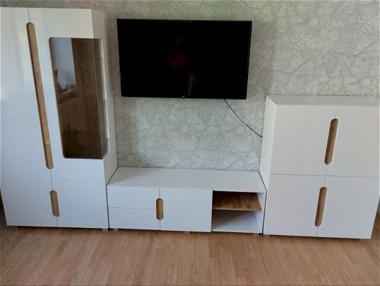 Модульная гостиная комната "Шанталь" - Дуб наварра/Белый